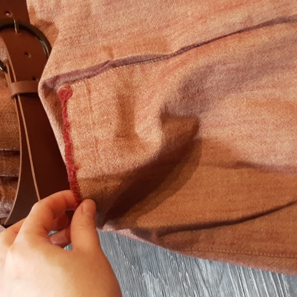 Linen-cotton wrap skirt with belt - Picture 4 of 6